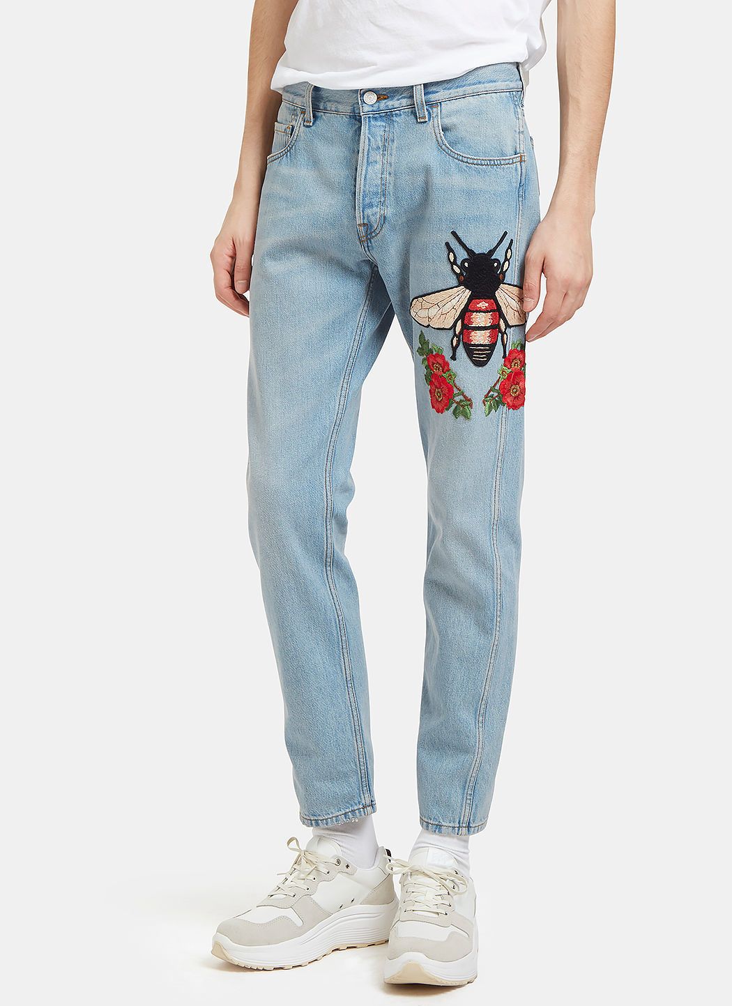Gucci heren embroided Jeans